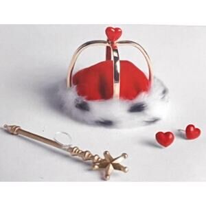 VTG Fancy Nancy 13” Doll Lessons ACCESSORIES SET Effanbee Crown Wand Earrings